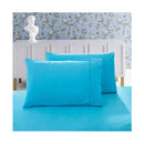 1000TC Premium Ultra Soft Standrad size Pillowcases 2  Pack  Light Blue