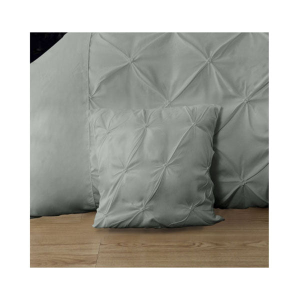 Diamond Pintuck Premium Ultra Soft Cushion Covers 2  Pack    Grey