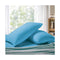 1000TC Premium Ultra Soft Queen size Pillowcases 2  Pack Light Blue