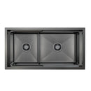 Piniz Bowl Kitchen Sink Slide Lip Stainless Steel 820Mm Pvd Gunblack