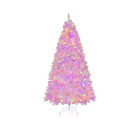 Pink Flocked Christmas Tree With 1200 808 Pvc Branch Tips