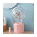 2X Pink 360 Degree Rotating Led Light 2 Layered Jewelry Storage Box