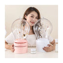 2X Pink 360 Degree Rotating Led Light 2 Layered Jewelry Storage Box