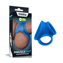 Pinnacle Pro Trio Grip Enhancer Cock And Balls Ring Blue