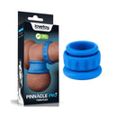 Pinnacle Pro Twin Flex Cock And Balls Rings Blue