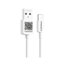 Pisen Lightning To Usb A 3M White Support Fast Charge Stretch Resist