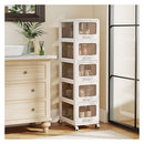Plastic Drawer Storage Organizer Rolling Cart With 3Drawers And Wheels
