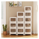 Plastic Drawer Storage Organizer Rolling Cart With 3Drawers And Wheels