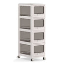 Plastic Drawer Storage Organizer Rolling Cart With 3Drawers And Wheels