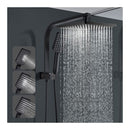 Plastic Shower Head Handheld Spray Gooseneck Arm Set