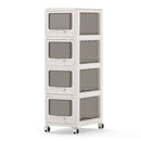 Plastic Drawer Storage Organizer Rolling Cart With 3Drawers And Wheels