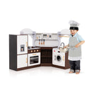 Corner Play Kitchen With Ice Maker For Kids 3 Years Old
