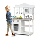 Educational Kids Play Kitchen with Pretend Play Cooking Set for Kids Toddlers