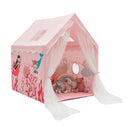 Large Kids Play Tent With Removable Padded Mat And Gauze Door Curtain