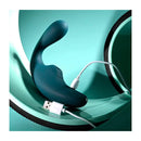Playboy Pleasure Charmer Vibrator With Clitoral Suction Blue