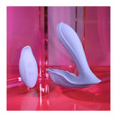 Playboy Pleasure Lilac Fantasy Tapping Vibrator With Remote Purple