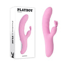 Playboy Pleasure Rub Me Right Thrusting Rabbit Vibrator Pink