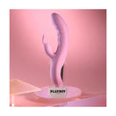 Playboy Pleasure Rub Me Right Thrusting Rabbit Vibrator Pink