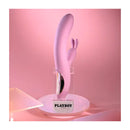 Playboy Pleasure Rub Me Right Thrusting Rabbit Vibrator Pink