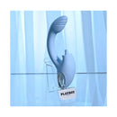 Playboy Pleasure Sapphire Sky Vibrator With Tongue Stimulator Blue