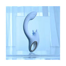 Playboy Pleasure Sapphire Sky Vibrator With Tongue Stimulator Blue