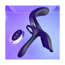 Playboy Pleasure The 3 Way Black Vibrating Cock Ring With Remote