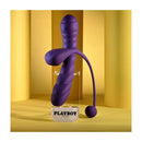 Playboy Pleasure Twisted Playground Vibrator And Cock Ring Purple