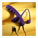 Playboy Pleasure Twisted Playground Vibrator And Cock Ring Purple