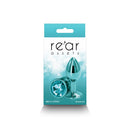 Rear Assets Small Metal Butt Plug With Round Gem Base
