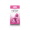 Rear Assets Small Metal Butt Plug With Round Gem Base