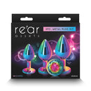 Trainer Kit Multicolor With Rainbow Metallic Butt Plugs Set Of 3 Sizes