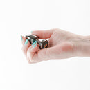 Rear Assets Petite 6 Cm Metal Butt Plug With Rainbow Round Gem Base