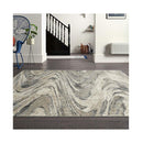 Plush Pile Contemporary Light Grey Rug
