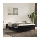 Pocket Spring Bed Mattress Black 137X190X20 Cm Velvet