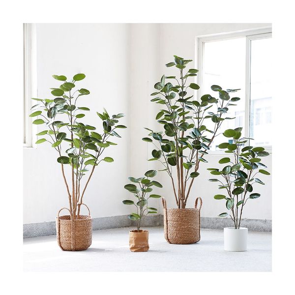 2 Pcs 150Cm Green Artificial Indoor Pocket Money Tree