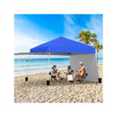 Pop Up Canopy Tent With 2 Convertible Sidewalls And UV Protection