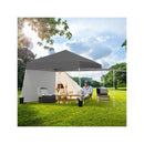 Pop Up Canopy Tent With 2 Convertible Sidewalls And UV Protection