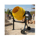 Portable 140L Concrete Cement Mixer Sand Gravel Dual Mix Blades