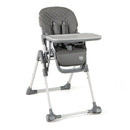 Portable Adjustable Highchair With Footrest And Detachable Tray