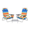 Portable Camping Chairs With 5 Adjustable Positions For Lawn Poolside