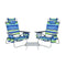 Portable Camping Chairs With 5 Adjustable Positions For Lawn Poolside