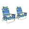 Portable Camping Chairs With 5 Adjustable Positions For Lawn Poolside