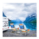 Portable Camping Chairs With 5 Adjustable Positions For Lawn Poolside