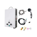 Portable Gas Outdoor Camping Water Heater System 12V Pump Shower White