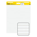 Post It Super Sticky Easel Pad Lined 561Wls