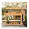 Potting Table With Wood Storage Shelf For Garden