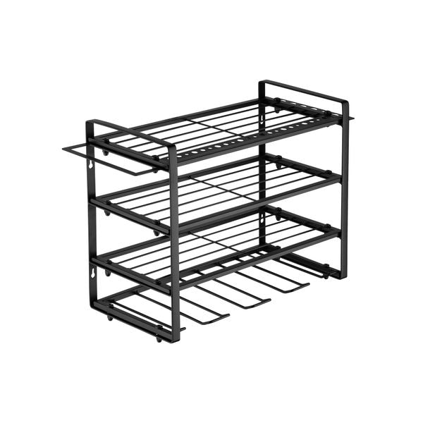 4 Layers Drills Power Tool Rack Organizer Holders Wall Mount