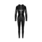 Power Wetlook Catsuit With Front Zipper Black