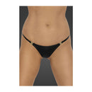 Power Wetlook Panty With Gold Clasp Black
