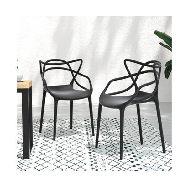 Pp Outdoor Dining Chairs X4 Portable Stackable Chair Patio Furniture